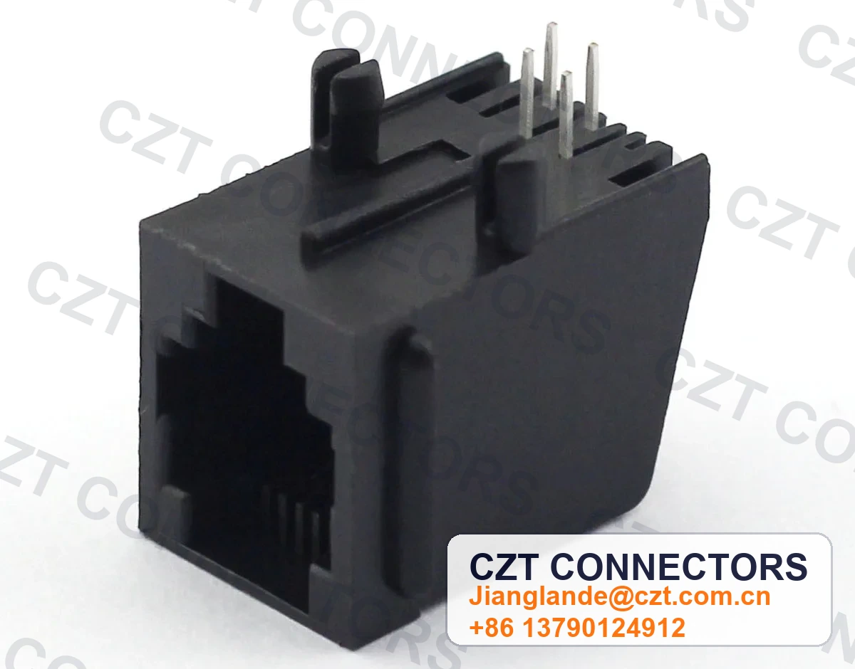 Single-Port PCB Mount Shielded Modular Jack