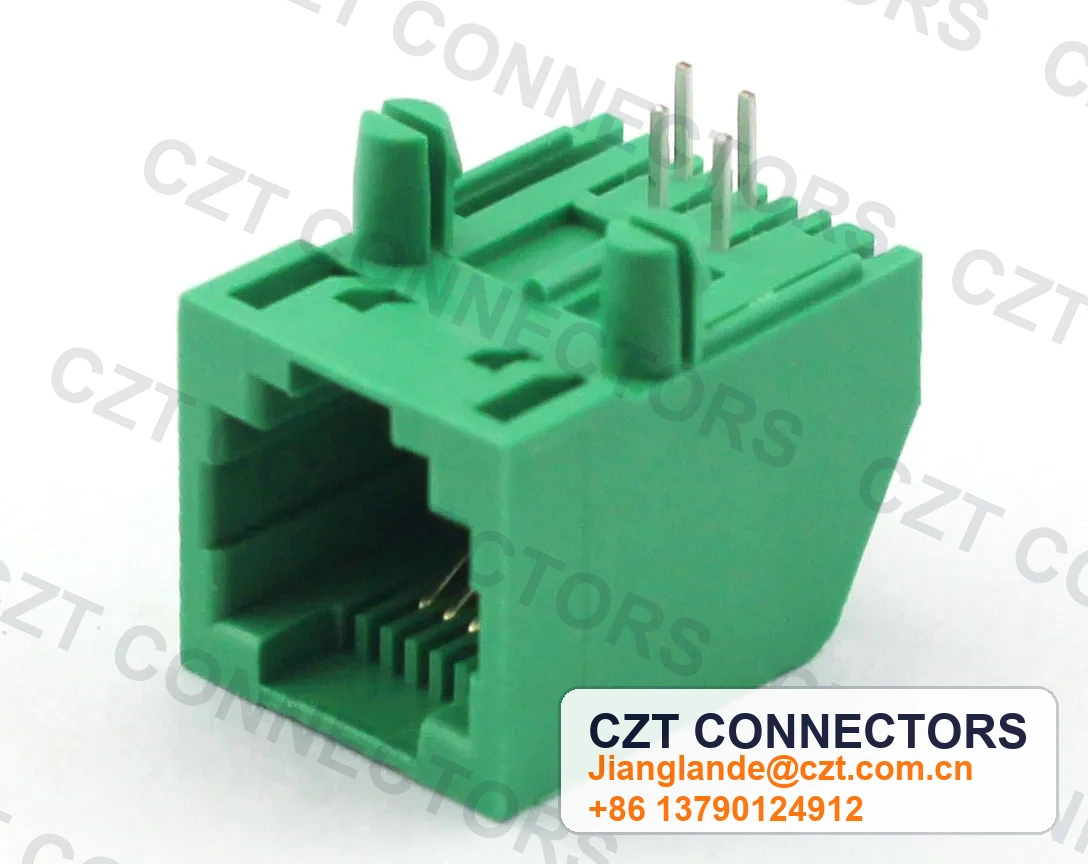 Single-Port PCB Mount Shielded Modular Jack