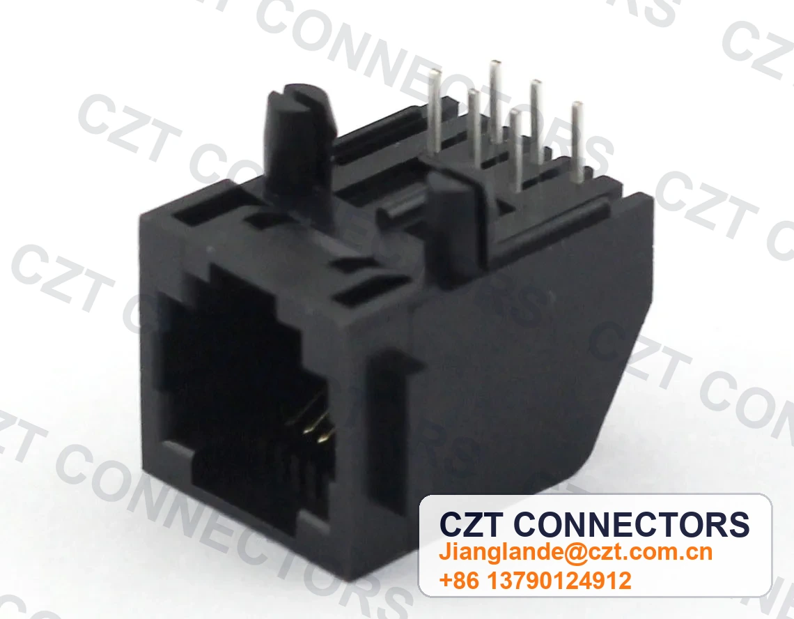 Single-Port PCB Mount Shielded Modular Jack