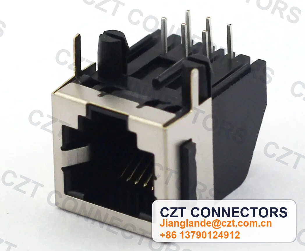 Single-Port PCB Mount Shielded Modular Jack