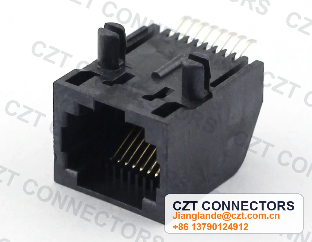 Single-Port SMT Shielded RJ45 Modular Jack
