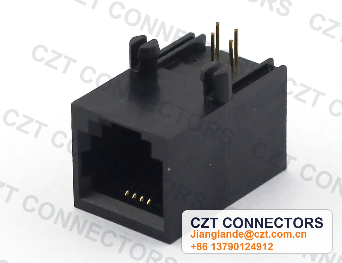 Single-Port PCB Mount Shielded Modular Jack