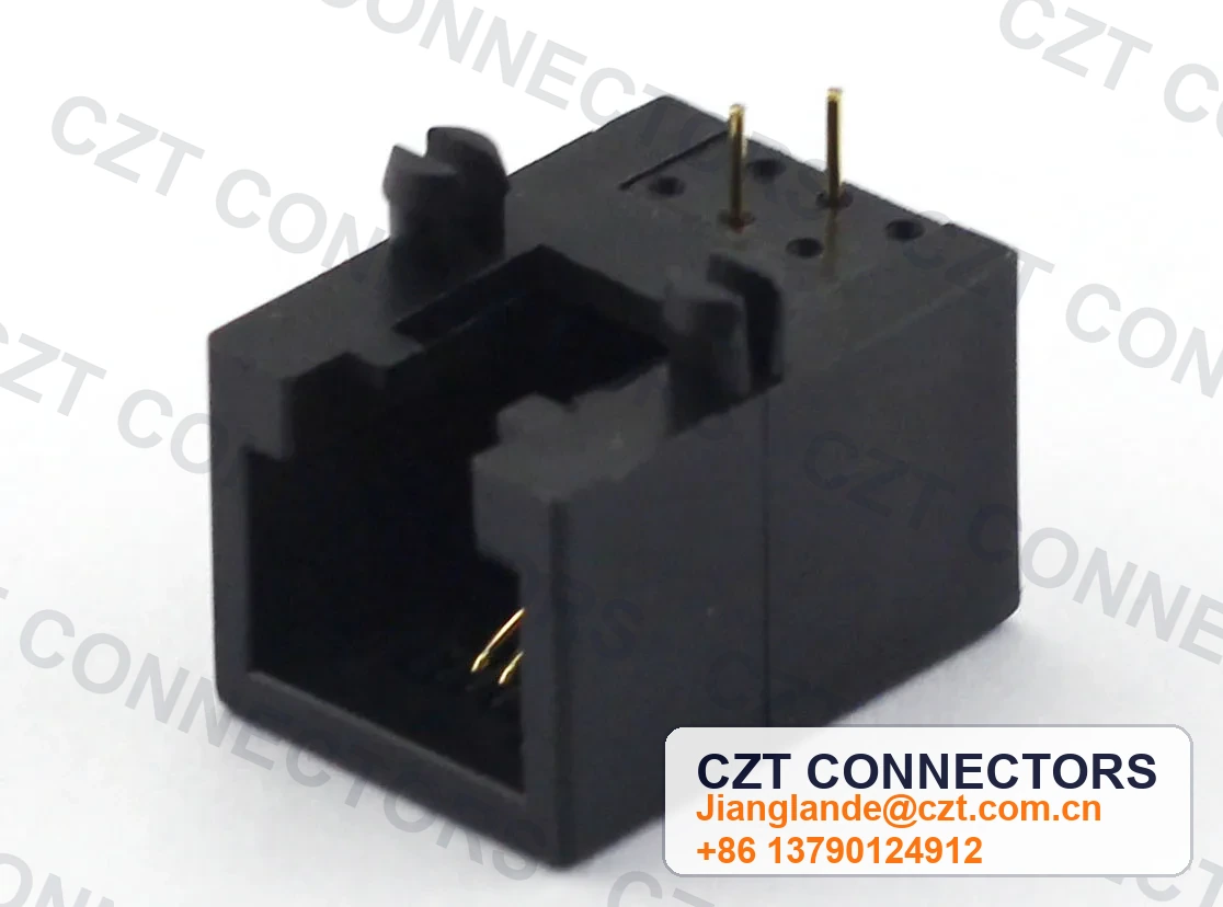 Single-Port PCB Mount Shielded Modular Jack