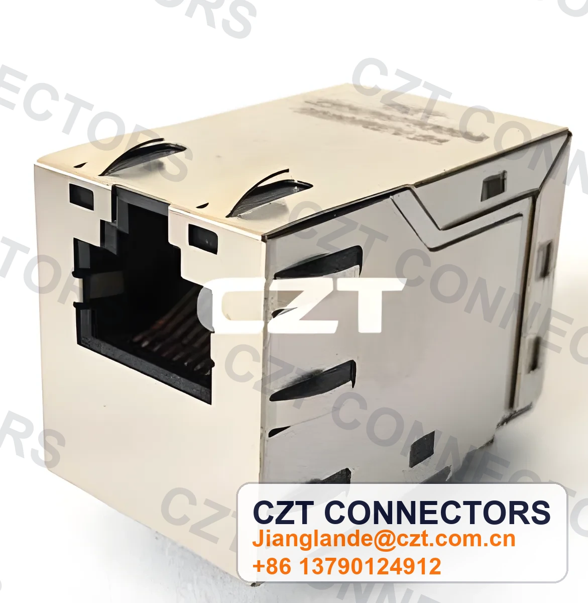 Single-Port PCB Mount ICM RJ45 Integrated Magnetics Jack