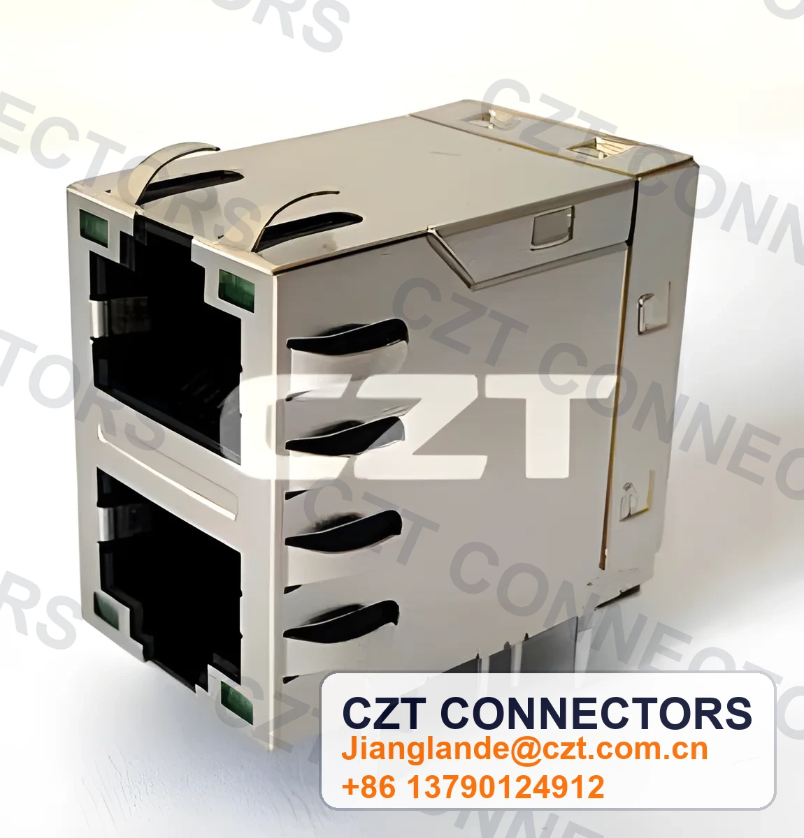 Single-Port PCB Mount ICM RJ45 Integrated Magnetics Jack