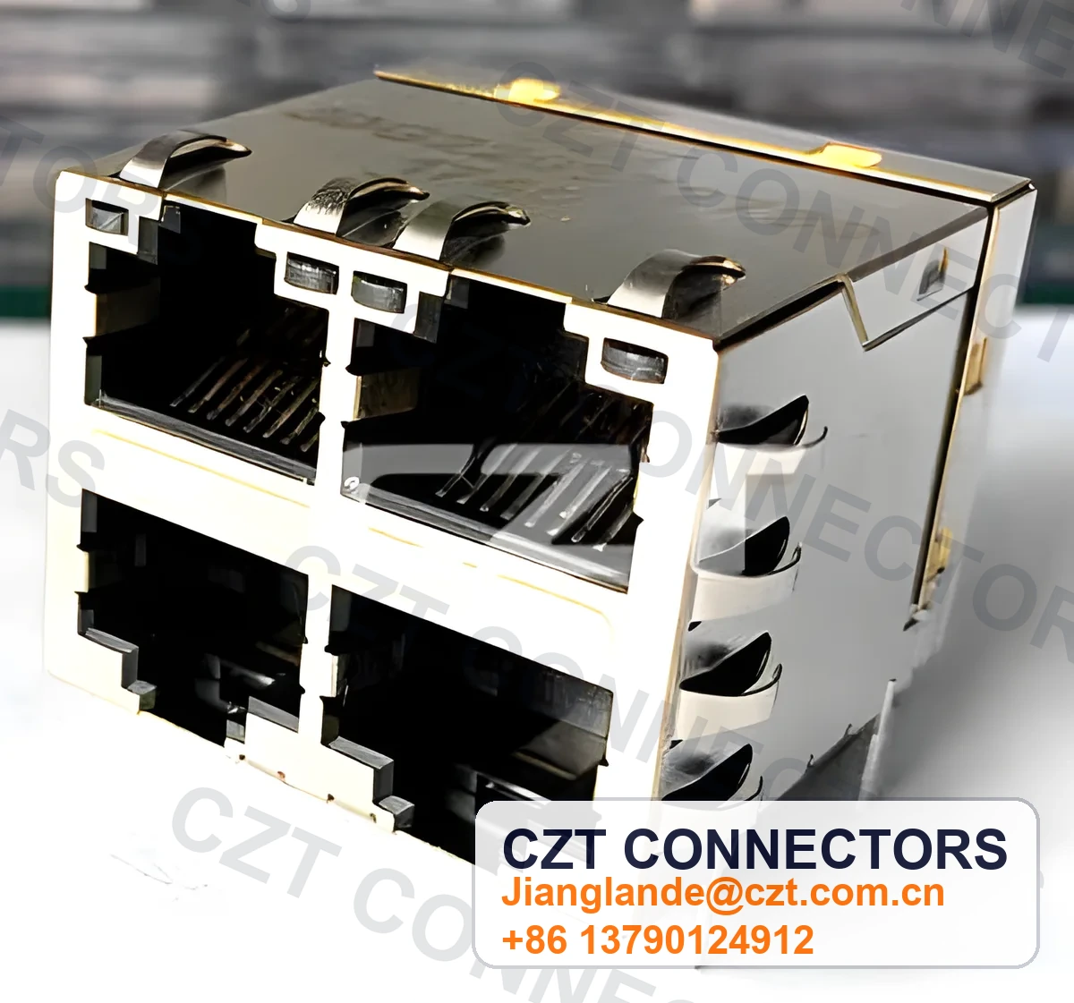Single-Port PCB Mount ICM RJ45 Integrated Magnetics Jack