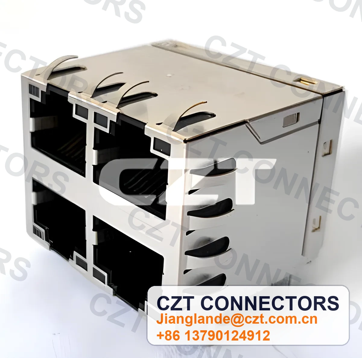 Single-Port PCB Mount ICM RJ45 Integrated Magnetics Jack