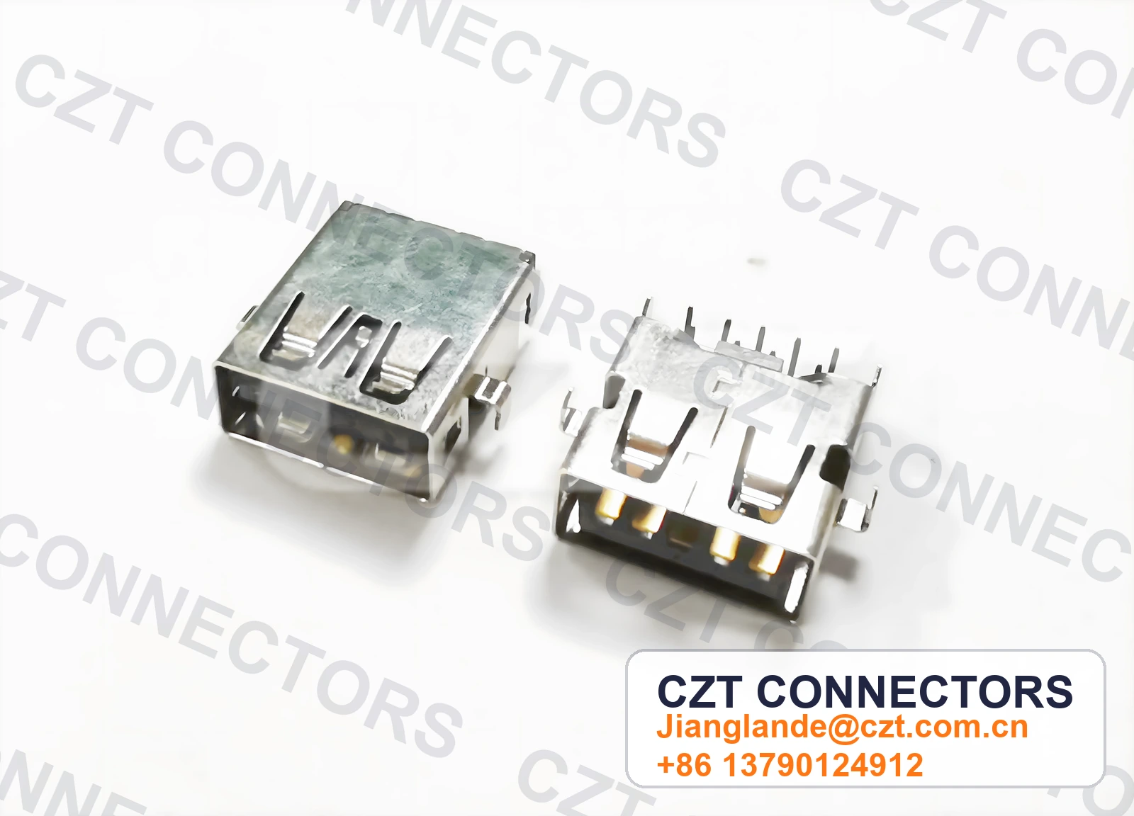USB 3.0 Type-A Female Receptacle Board/Panel-Mount Connector