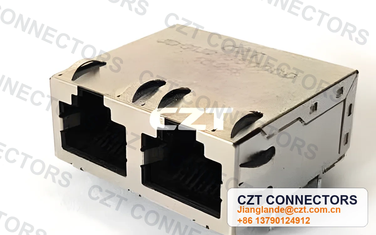 Single-Port PCB Mount ICM RJ45 Integrated Magnetics Jack