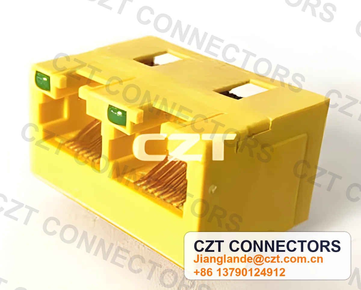 Single-Port PCB Mount ICM RJ45 Integrated Magnetics Jack