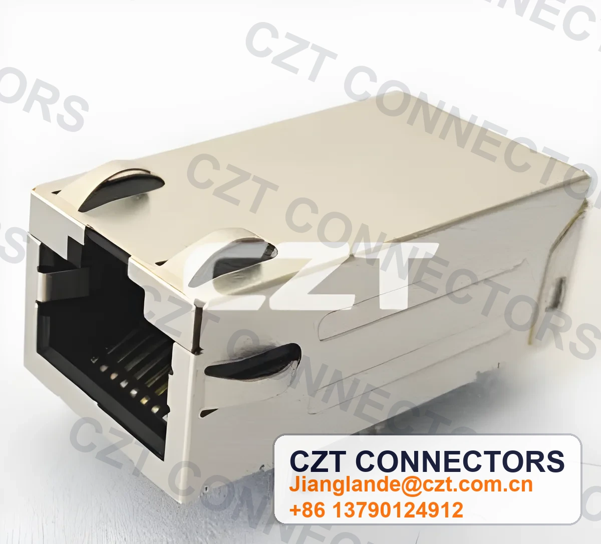 Single-Port PCB Mount ICM RJ45 Integrated Magnetics Jack