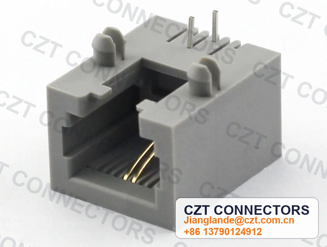 Single-Port PCB Mount Shielded Modular Jack