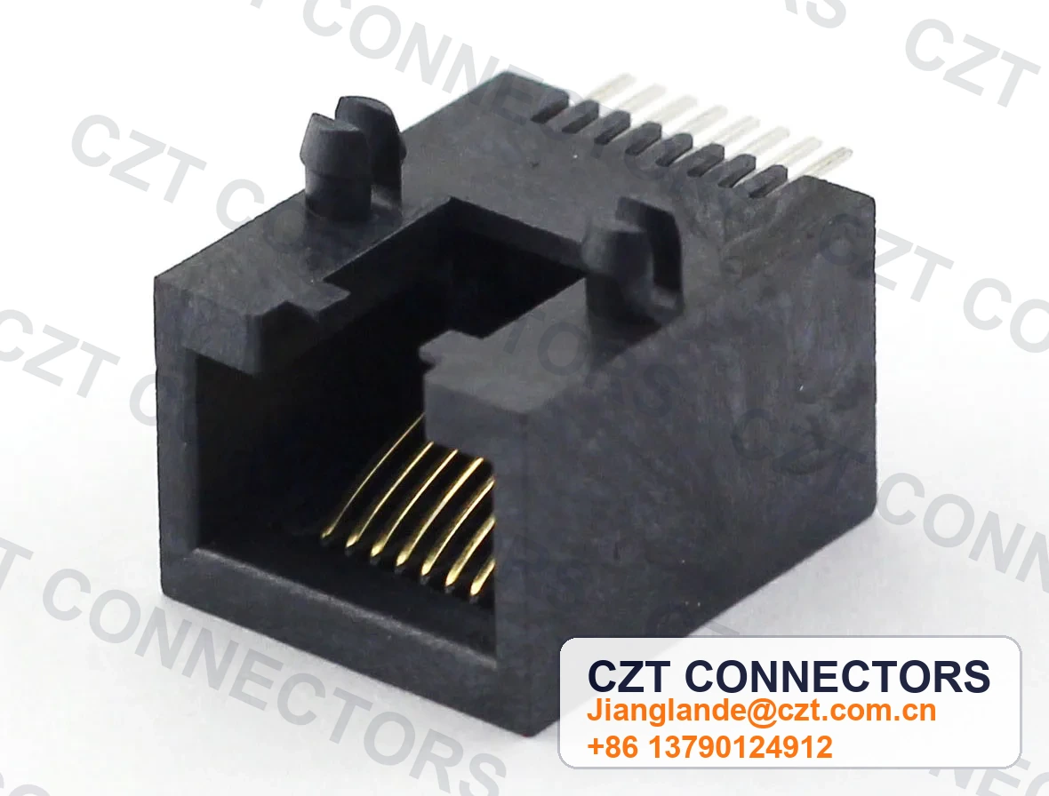 Single-Port SMT Shielded RJ45 Modular Jack