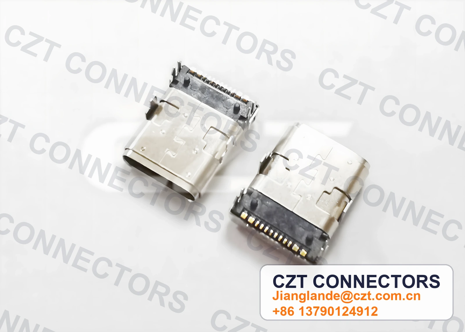 USB Type-C Female Receptacle Board/Panel-Mount Connector
