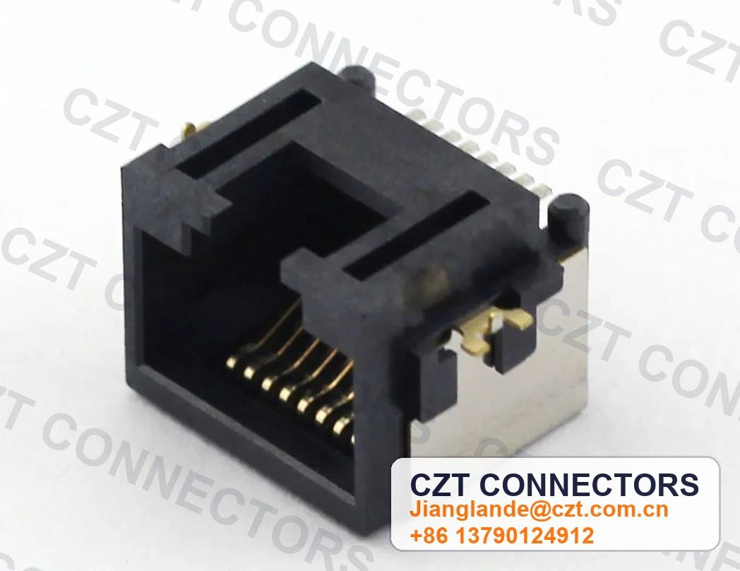 Single-Port SMT Shielded RJ45 Modular Jack