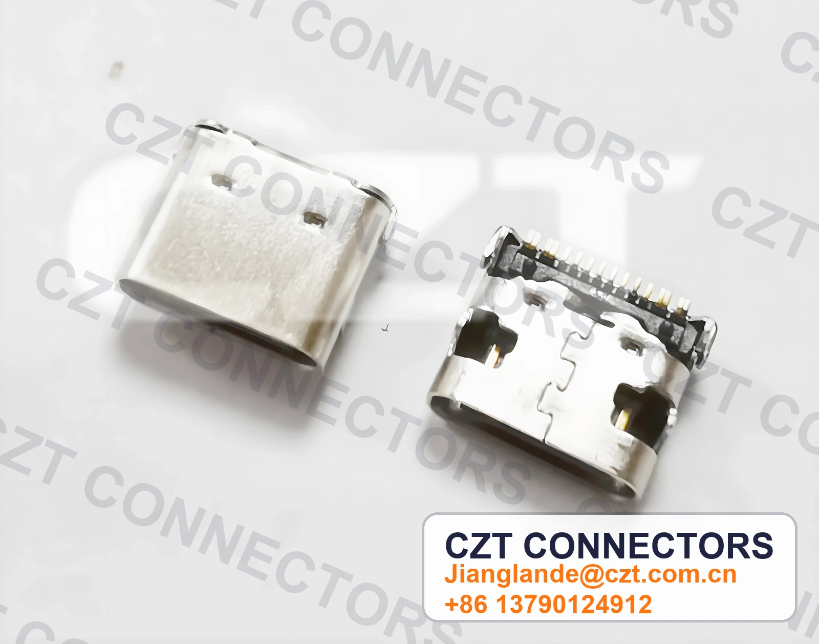 USB Type-C Female Receptacle Board/Panel-Mount Connector