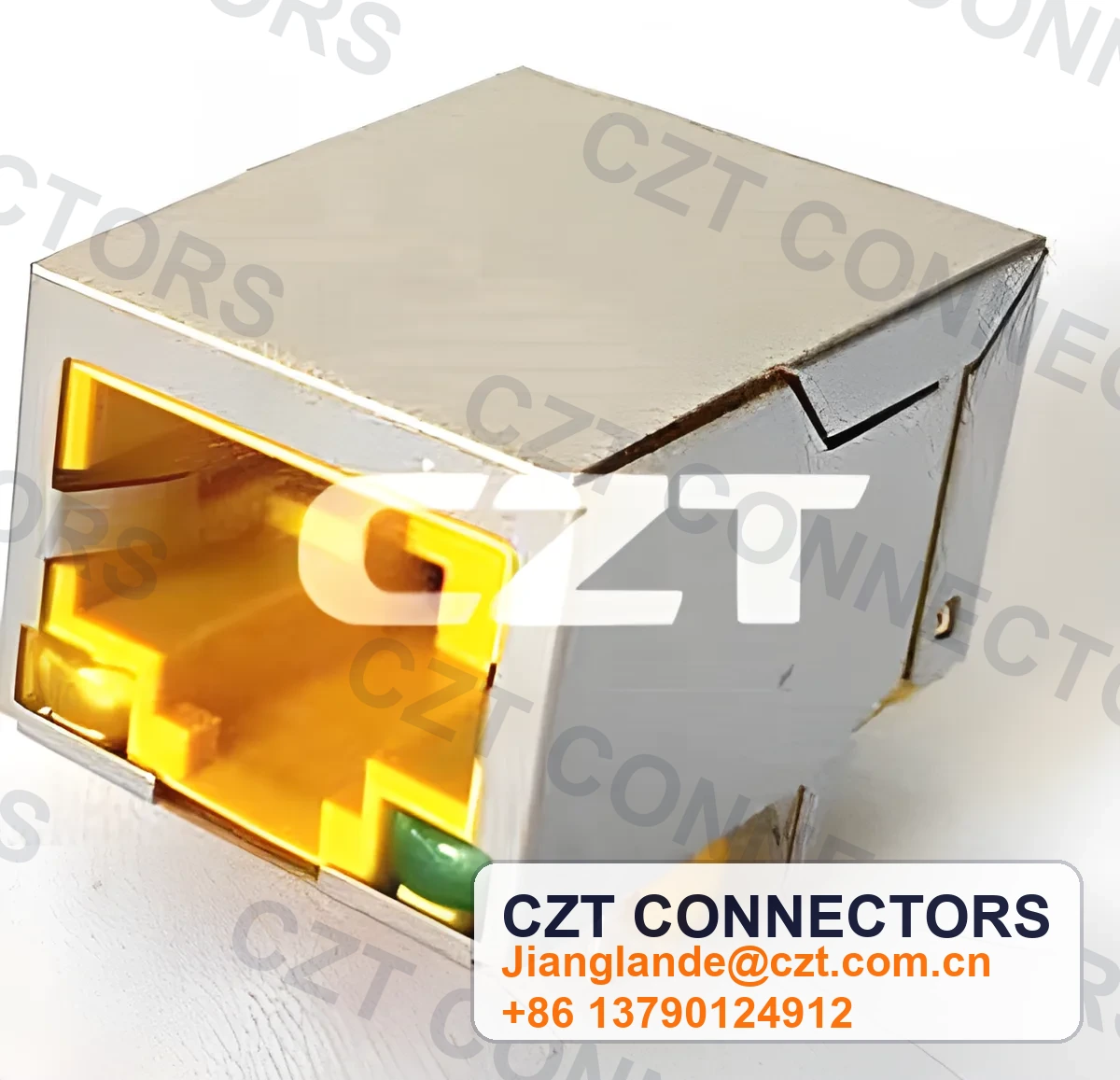 Single-Port PCB Mount ICM RJ45 Integrated Magnetics Jack