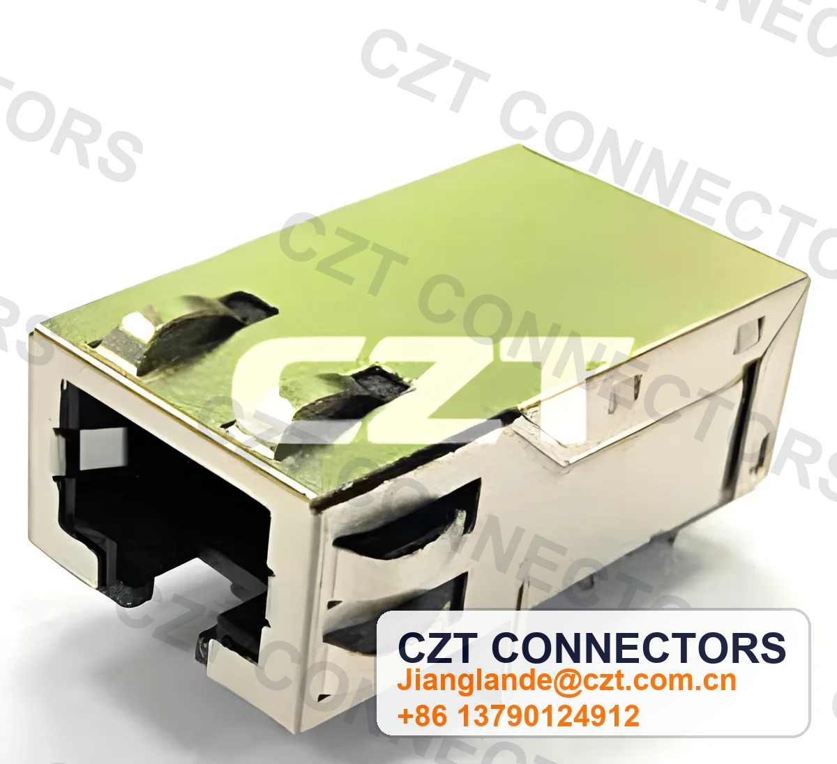 Single-Port PCB Mount ICM RJ45 Integrated Magnetics Jack
