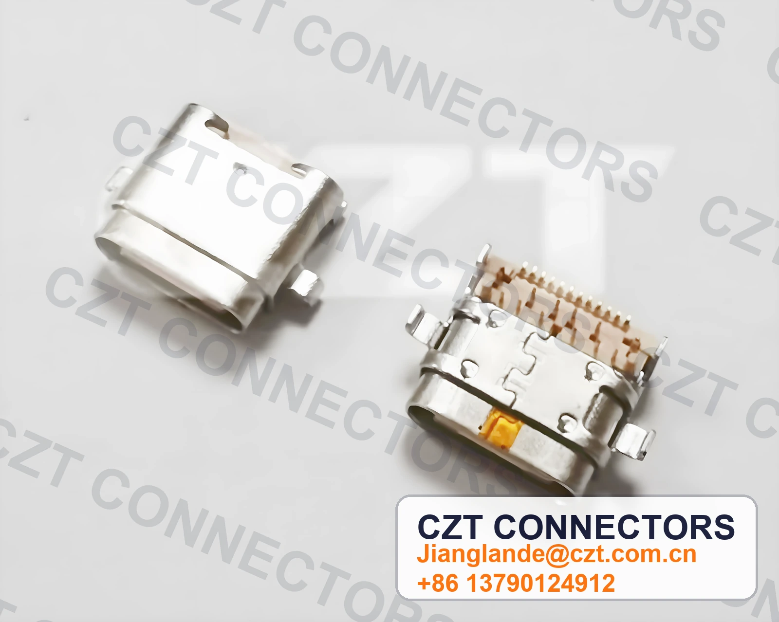 USB Type-C Female Receptacle Board/Panel-Mount Connector