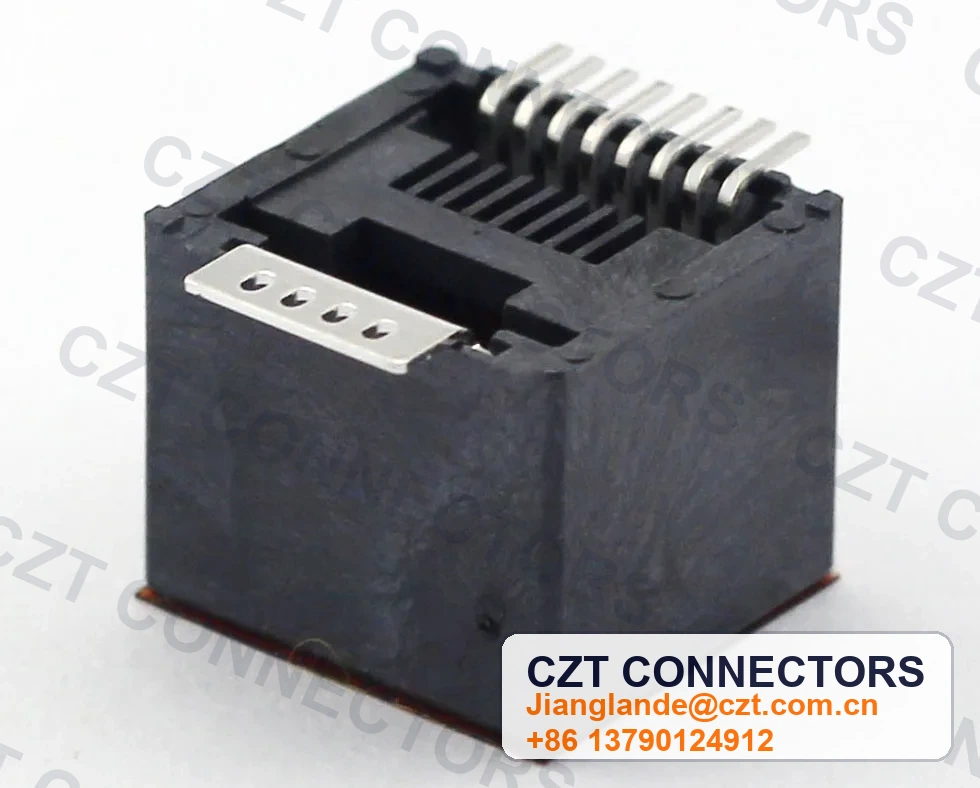 Single-Port SMT Shielded RJ45 Modular Jack