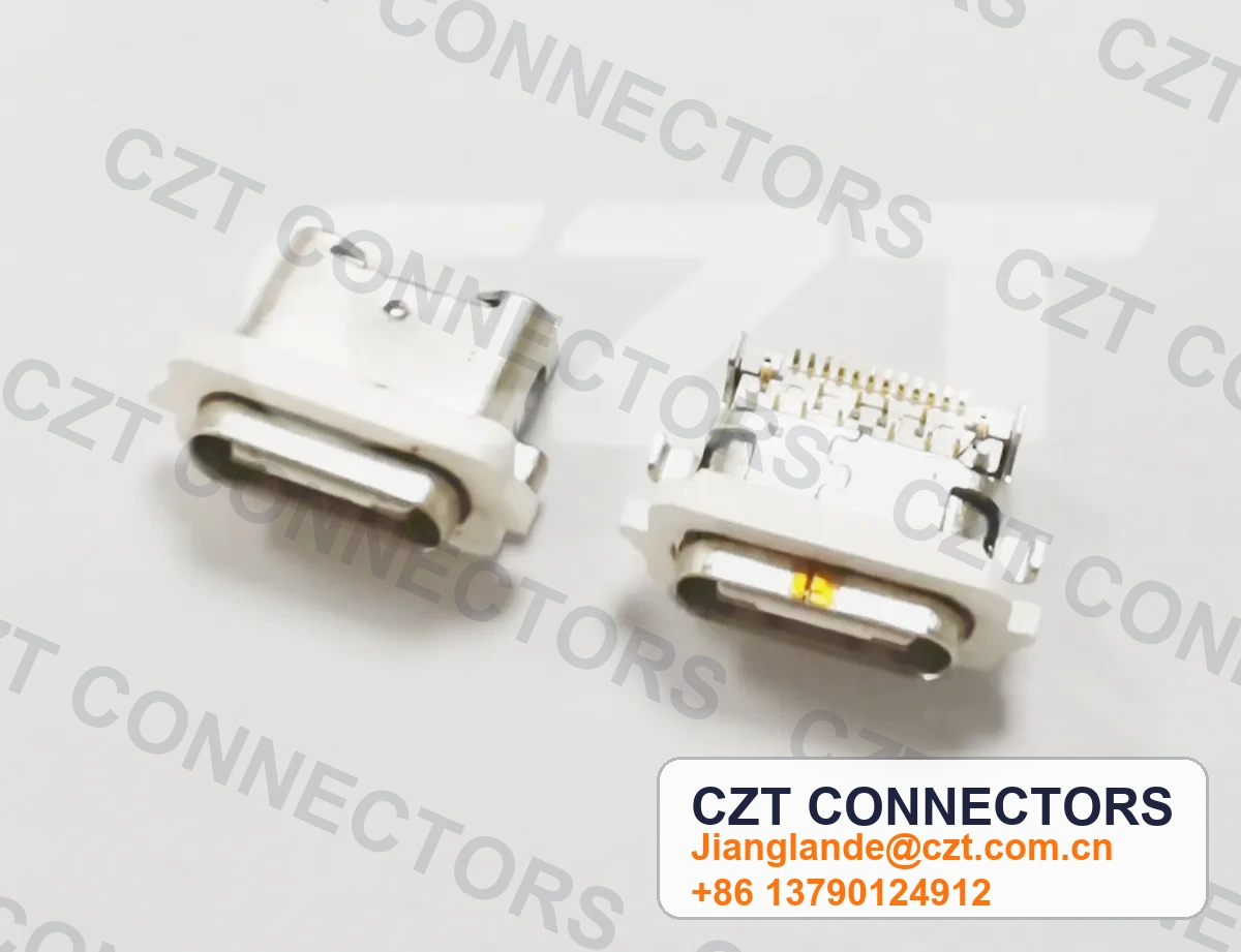 USB Type-C Female Receptacle Board/Panel-Mount Connector