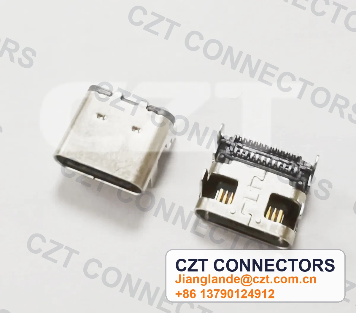 USB Type-C Female Receptacle Board/Panel-Mount Connector