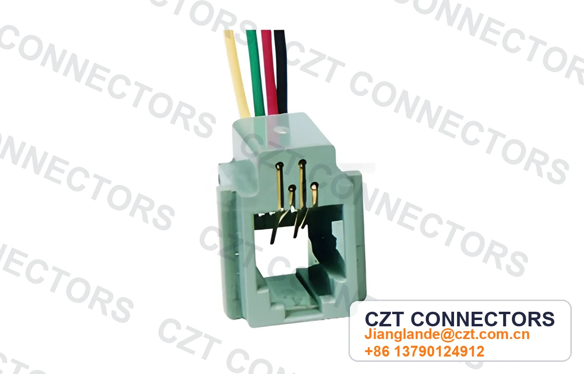 Single-Port PCB Mount RJ45 Cable Assembly