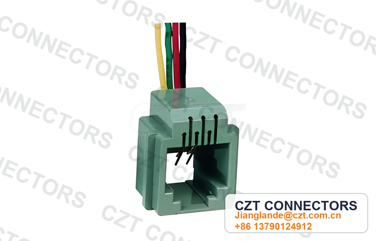 Single-Port PCB Mount RJ45 Cable Assembly