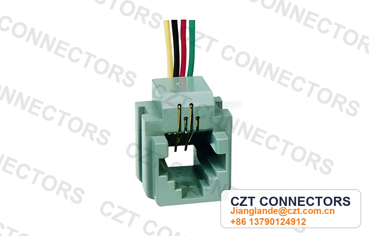 Single-Port PCB Mount RJ45 Cable Assembly
