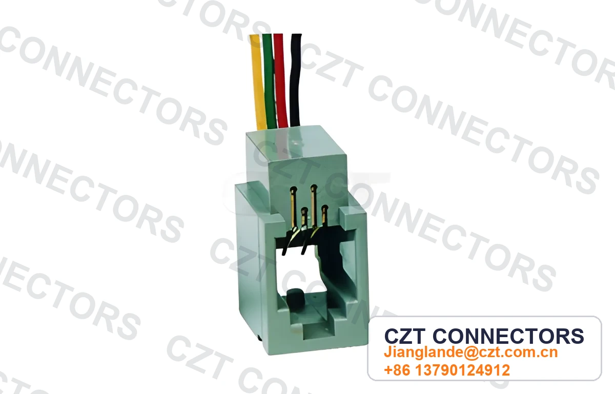 Single-Port PCB Mount RJ45 Cable Assembly