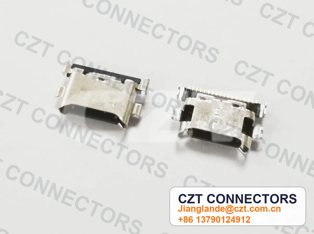 USB Type-C Female Receptacle Board/Panel-Mount Connector