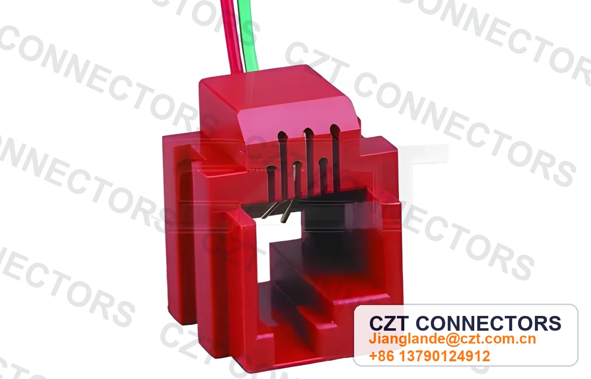 Single-Port Right-Angle RJ45 Cable Assembly