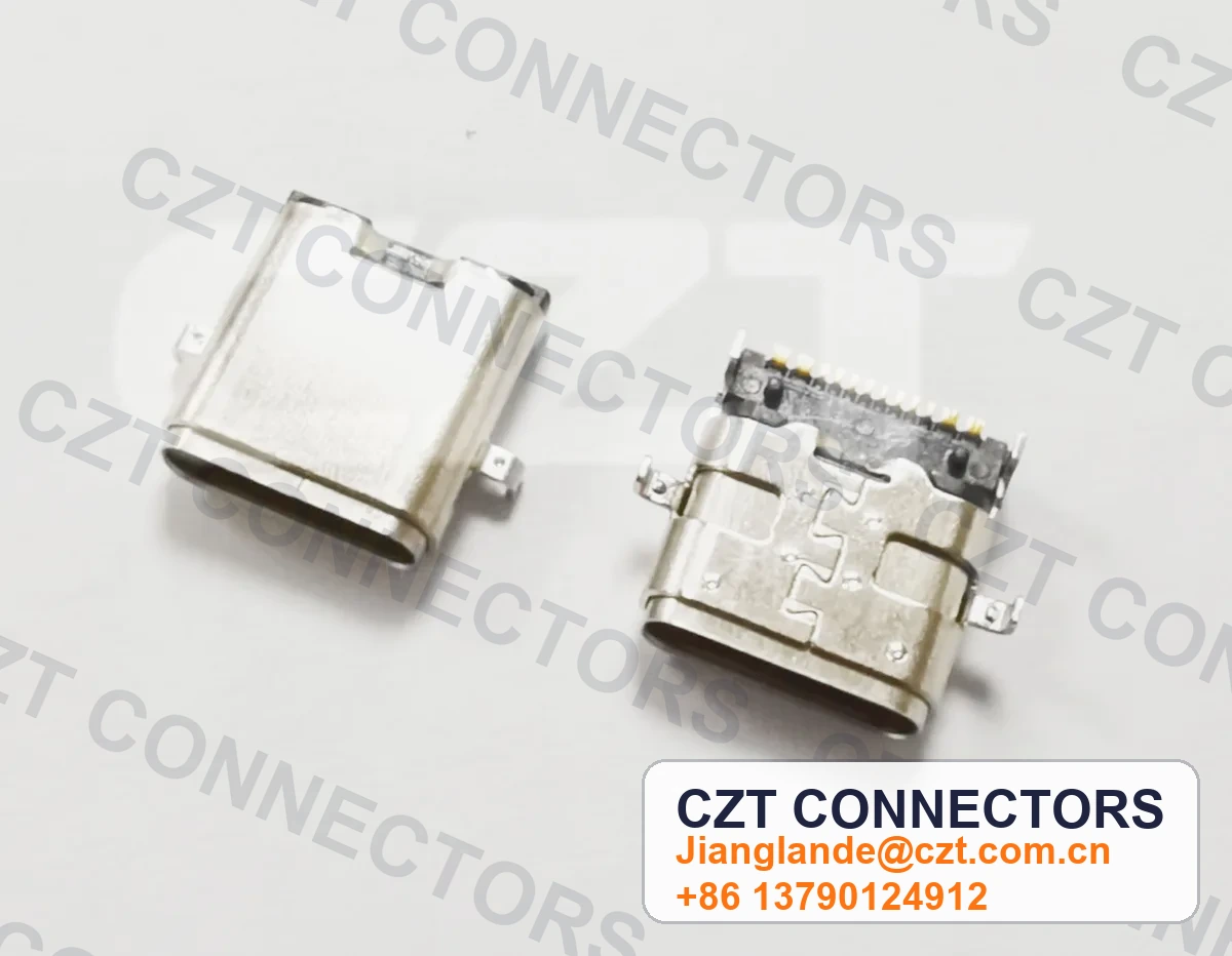 USB Type-C Female Receptacle Board/Panel-Mount Connector