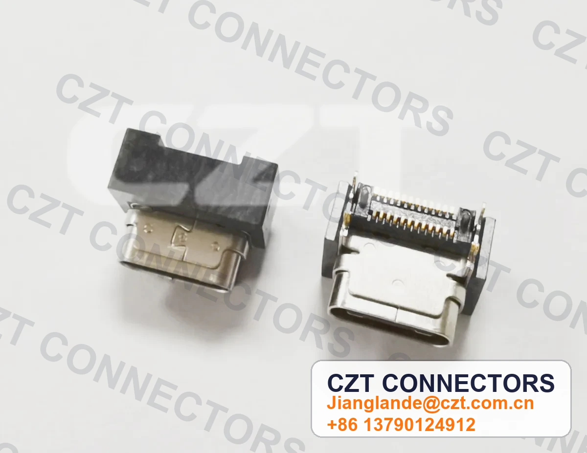 USB Type-C Female Receptacle Board/Panel-Mount Connector