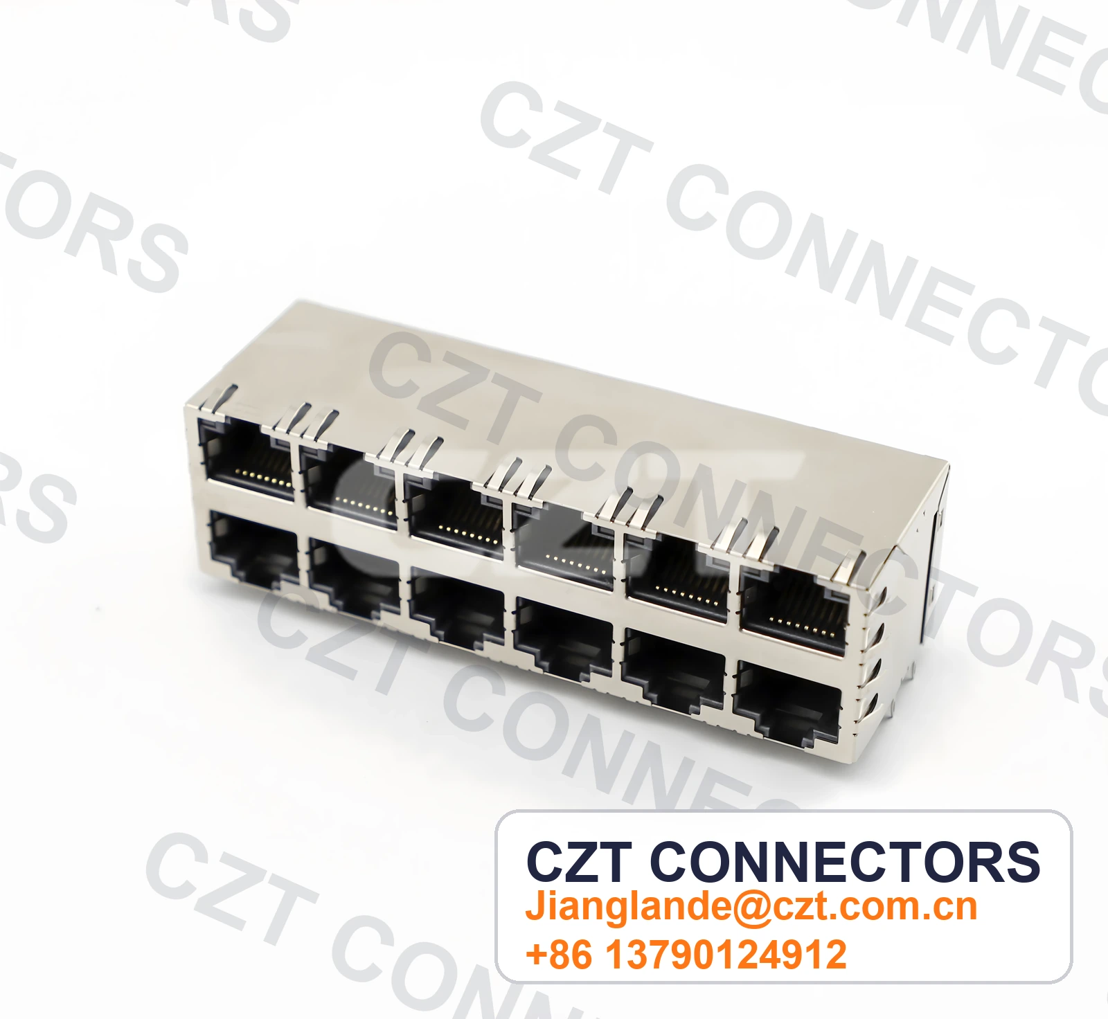 59 2x6S Socket with Light Guide Rod, Crimp Pin