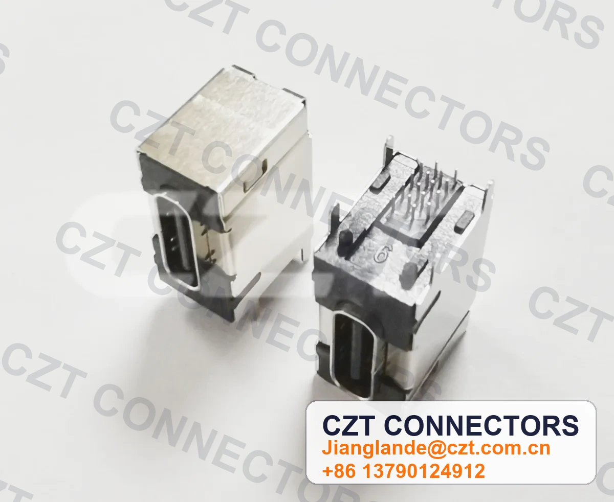 USB Type-C Female Receptacle Board/Panel-Mount Connector