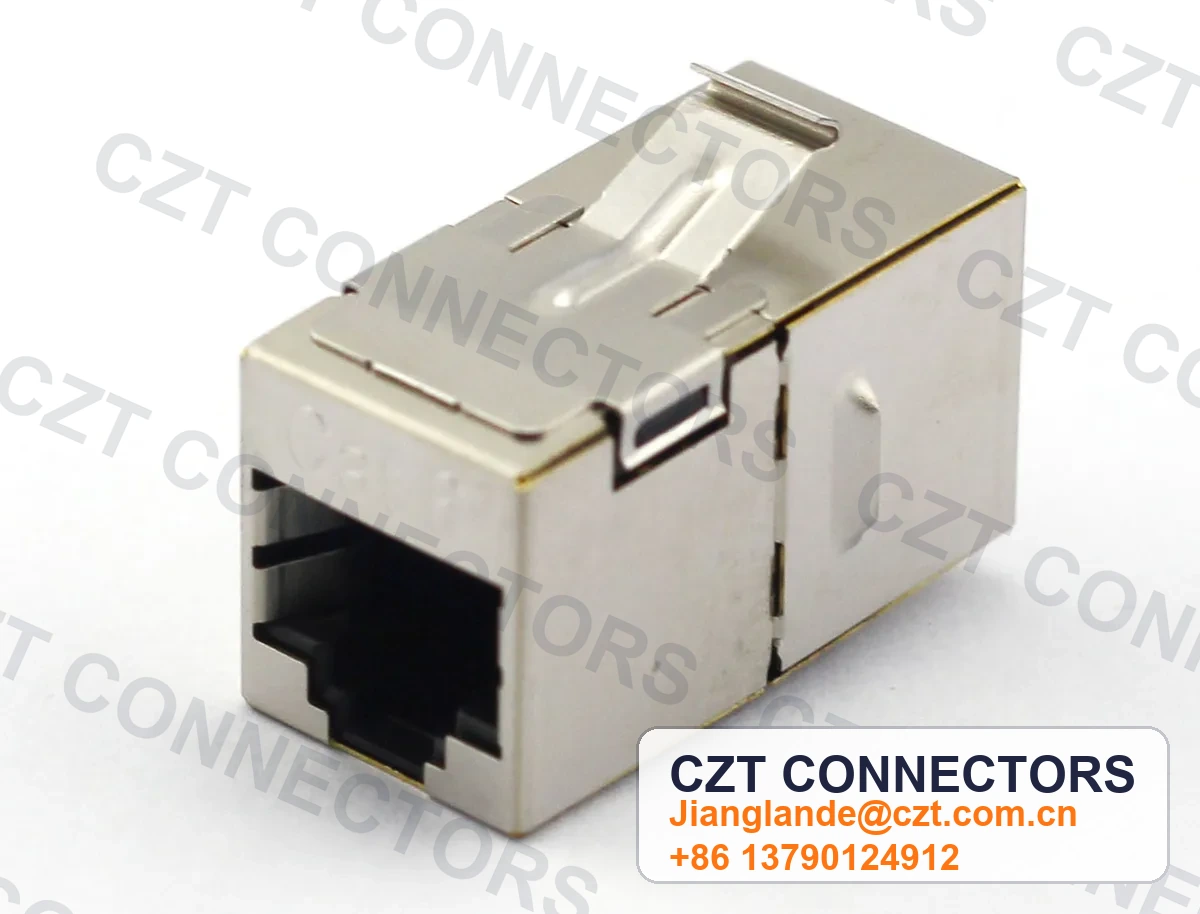 Single-Port PCB Mount Shielded RJ45 Modular Jack