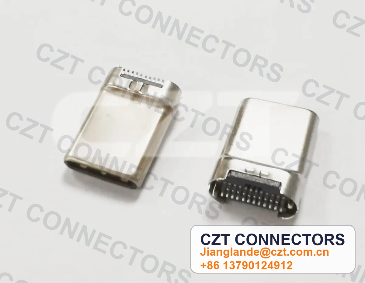 USB Type-C Male Plug Board-Mount Connector