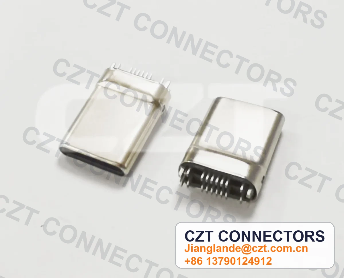 USB Type-C Male Plug Board-Mount Connector