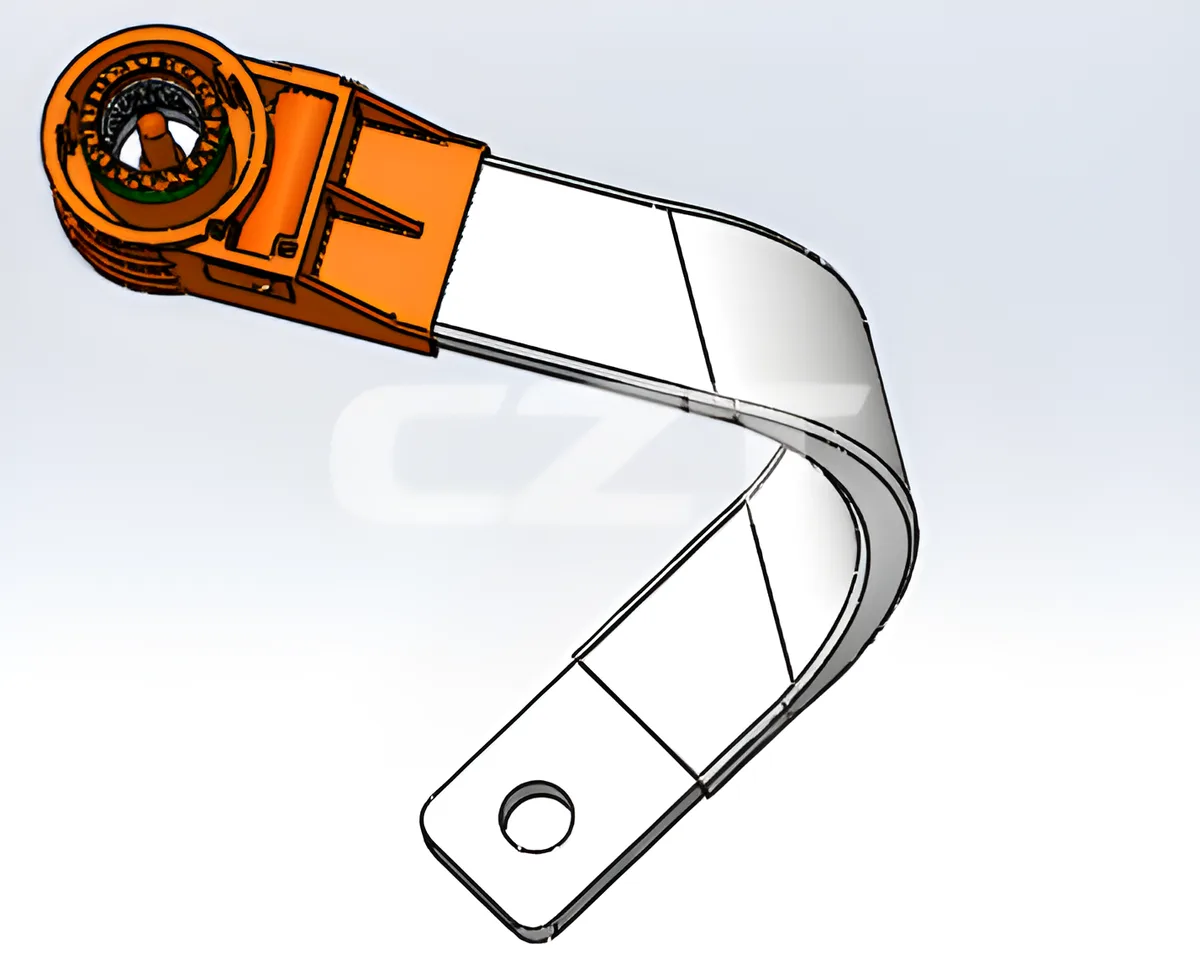 Solar panel array showing series string wiring with MC4 connectors