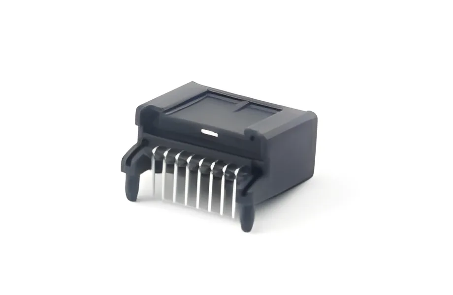 Size comparison of NACS and CCS1 connectors showing the compact NACS design