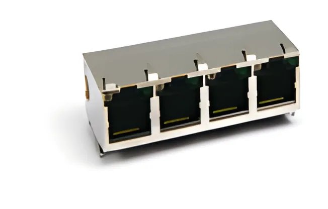 Side-by-side comparison of D-coded and X-coded M12 connectors with Ethernet cable assemblies